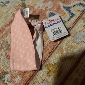 Ruffle Butts Light Pink Polka Dot Knot Headband